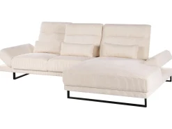Divano angolare 4 posti IKAST Velluto a coste Beige Lato Sinistro