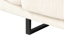Divano angolare 4 posti IKAST Velluto a coste Beige Lato destro
