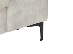 Divano angolare 4 posti KIRUNA Velluto Beige chiaro Lato Sinistro