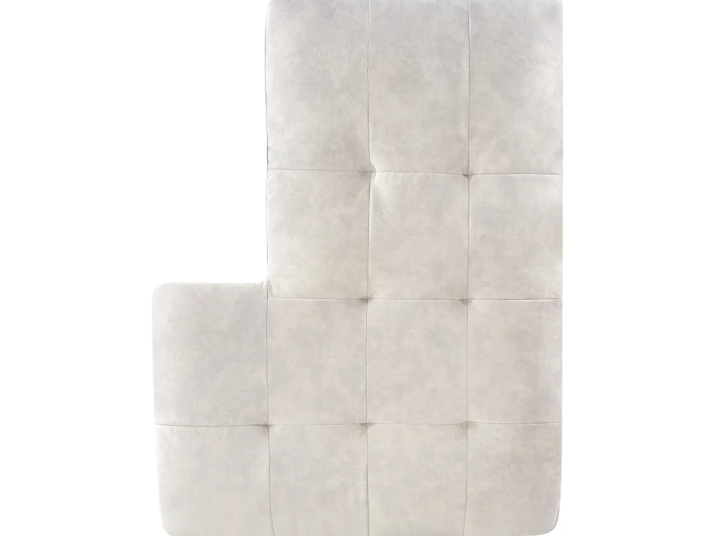 Divano angolare 4 posti KIRUNA Velluto Beige chiaro Lato Sinistro