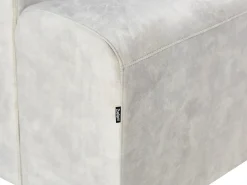 Divano angolare 4 posti KIRUNA Velluto Beige chiaro Lato destro
