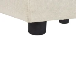 Divano angolare 4 posti KOHLO Tessuto Beige chiaro Lato destro