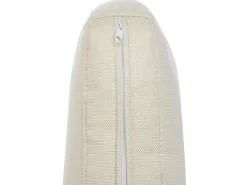 Divano angolare 4 posti KOHLO Tessuto Beige chiaro con ottomana Lato Sinistro