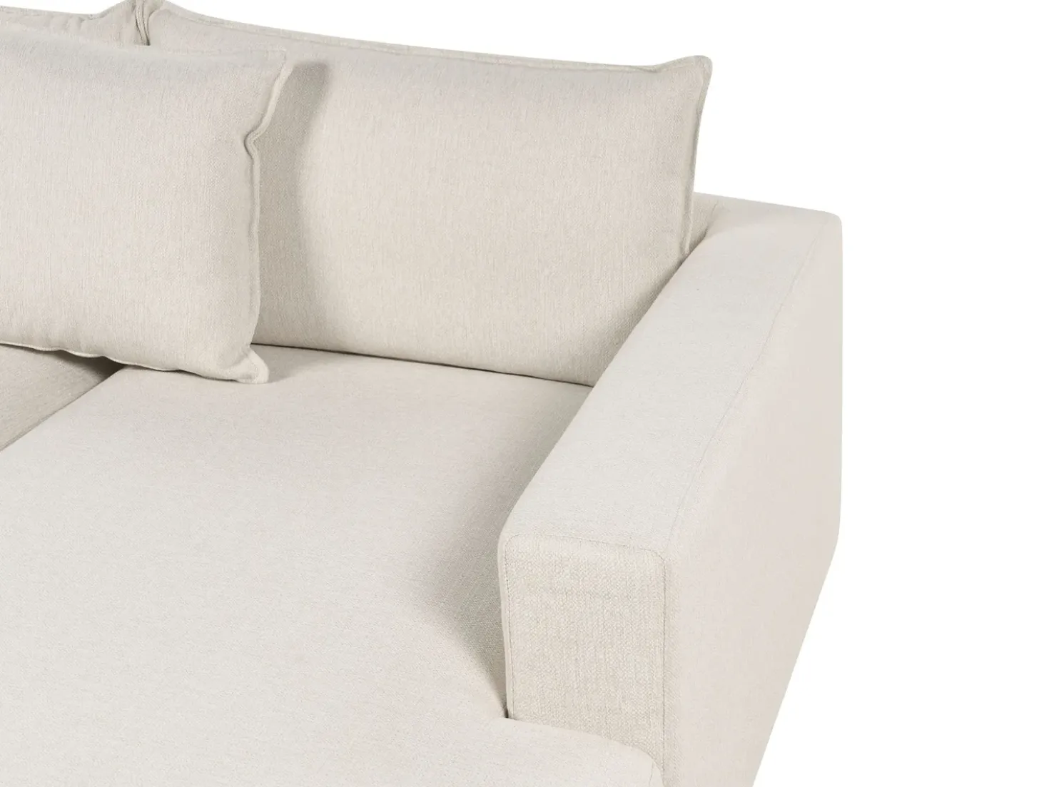 Divano angolare 5 posti LILVIKEN Tessuto Beige chiaro