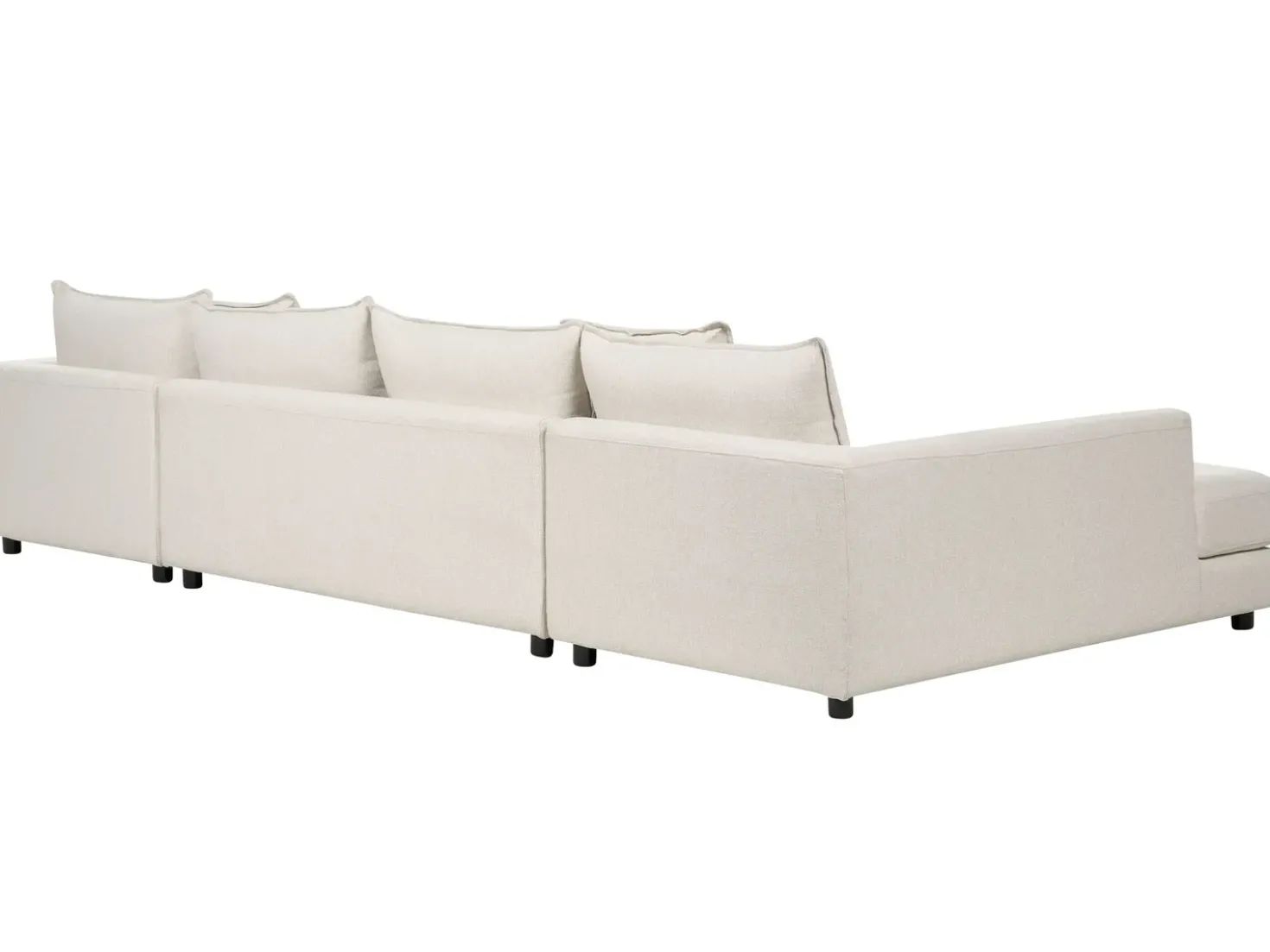 Divano angolare 5 posti LILVIKEN Tessuto Beige chiaro