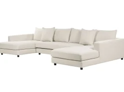Divano angolare 5 posti LILVIKEN Tessuto Beige chiaro