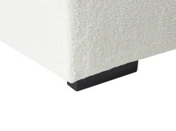 Divano angolare 4 posti LUNGO Bouclé Bianco Lato Sinistro