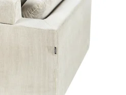 Divano angolare 4 posti LUNNER Velluto a coste Beige Lato Sinistro