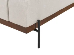 Divano angolare 4 posti MARIFERD Tessuto Beige chiaro Lato Sinistro