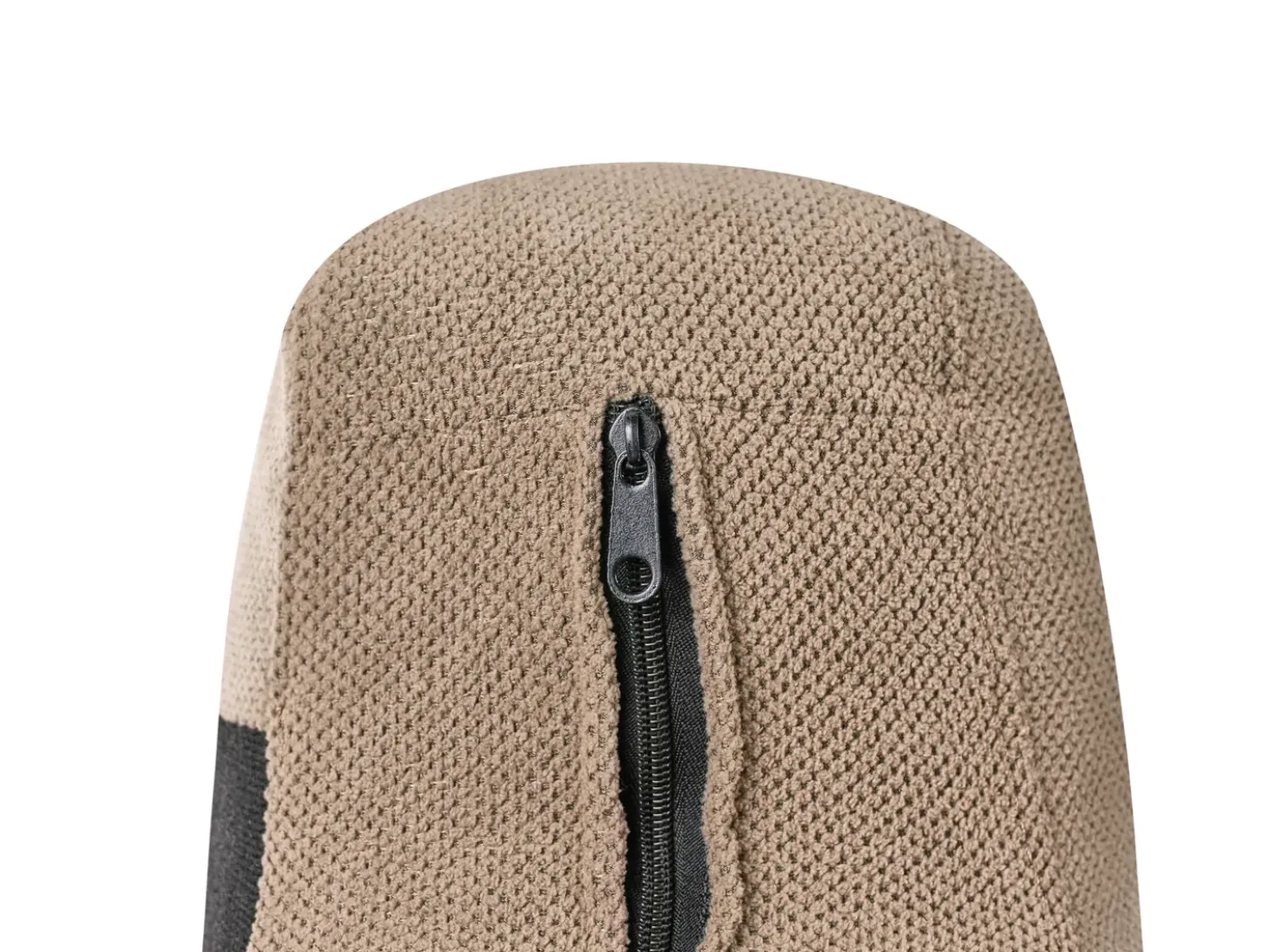 Divano angolare 3 posti MALOY Tessuto Marrone Lato Sinistro