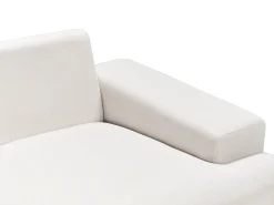 Divano angolare 4 posti MARIFERD Tessuto Beige chiaro Lato destro