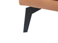 Divano angolare 3 posti MYKEN Tessuto Beige chiaro Lato destro