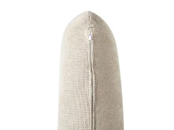 Divano angolare 3 posti MYKEN Tessuto Beige chiaro Lato destro