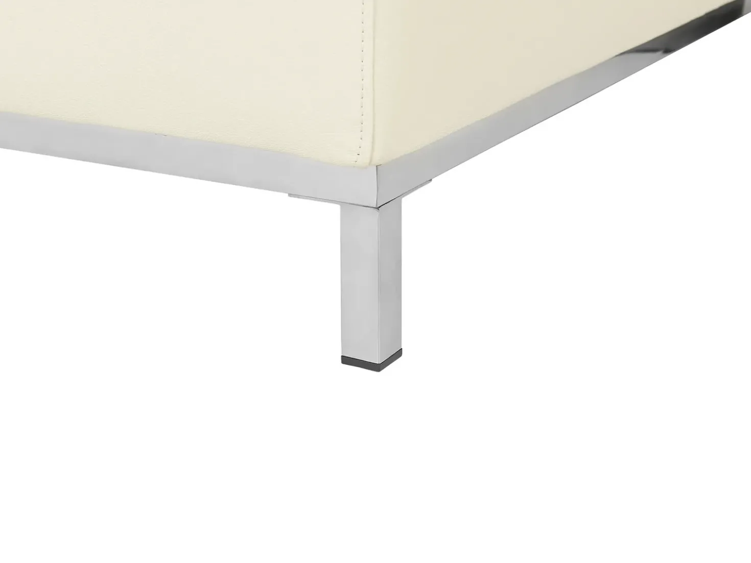 Divano angolare 4 posti OSLO Pelle naturale Beige chiaro Lato destro