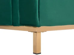 Divano angolare 4 posti OSLO Velluto Verde scuro Lato Sinistro