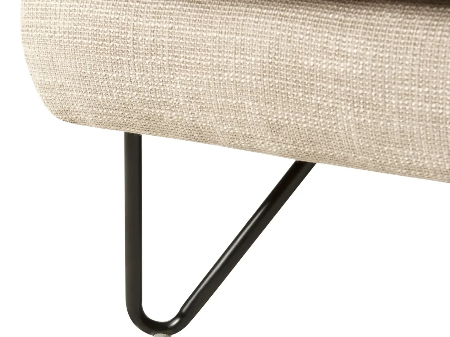 Divano angolare 3 posti SERSAN Ciniglia Beige Lato destro