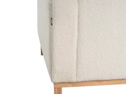 Divano angolare 4 posti SIGGARD Bouclé Bianco Lato Sinistro