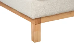 Divano angolare 4 posti SIGGARD Bouclé Bianco Lato Sinistro