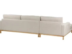 Divano angolare 4 posti SIGGARD Tessuto Beige Lato destro