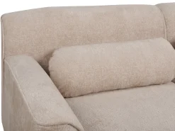 Divano angolare 3 posti SIMOS Ciniglia Beige Lato destro