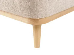 Divano angolare 3 posti SIMOS Ciniglia Beige Lato destro