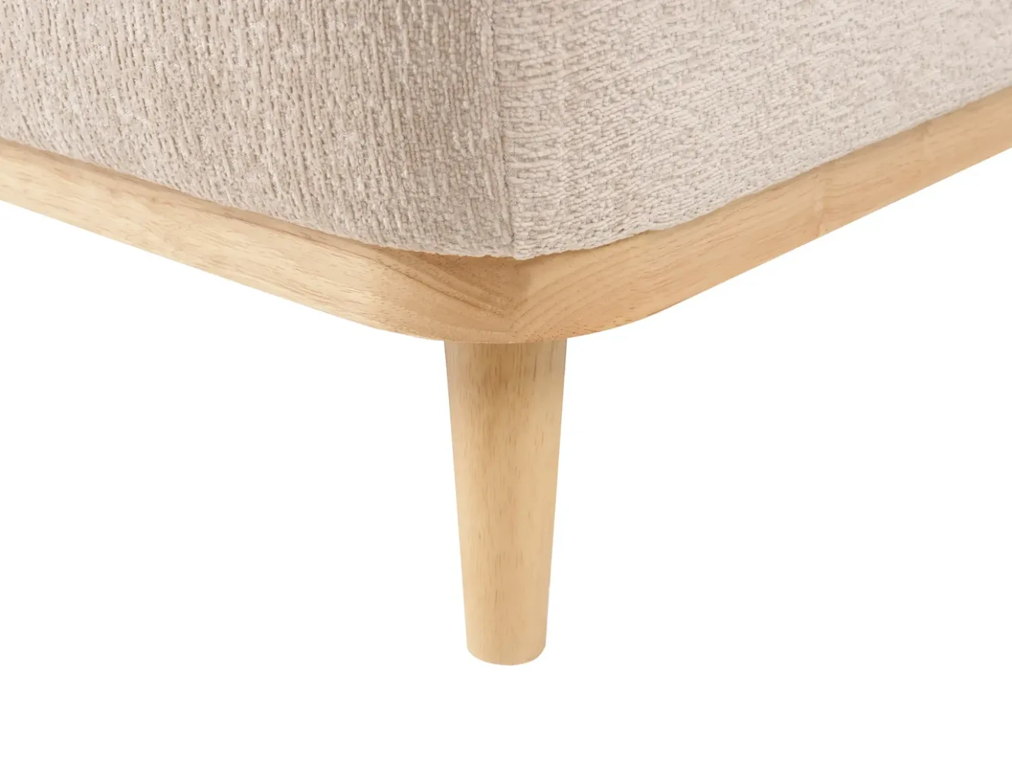 Divano angolare 3 posti SIMOS Ciniglia Beige Lato destro