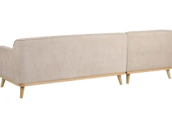 Divano angolare 3 posti SIMOS Ciniglia Beige Lato destro