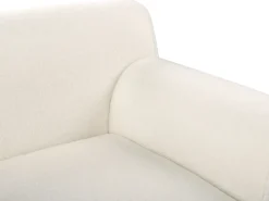 Divano angolare 3 posti SIMOS Bouclé Bianco Lato Sinistro