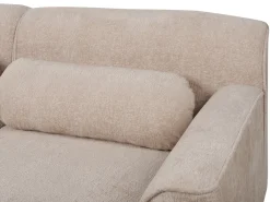 Divano angolare 3 posti SIMOS Ciniglia Beige Lato Sinistro