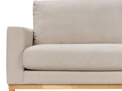 Divano angolare 4 posti SIGGARD Tessuto Beige Lato Sinistro