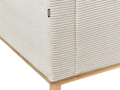Divano angolare 4 posti SIGGARD Velluto a coste Beige chiaro Lato Sinistro