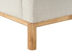 Divano angolare 3 posti SOSJO Tessuto Beige chiaro Lato Sinistro