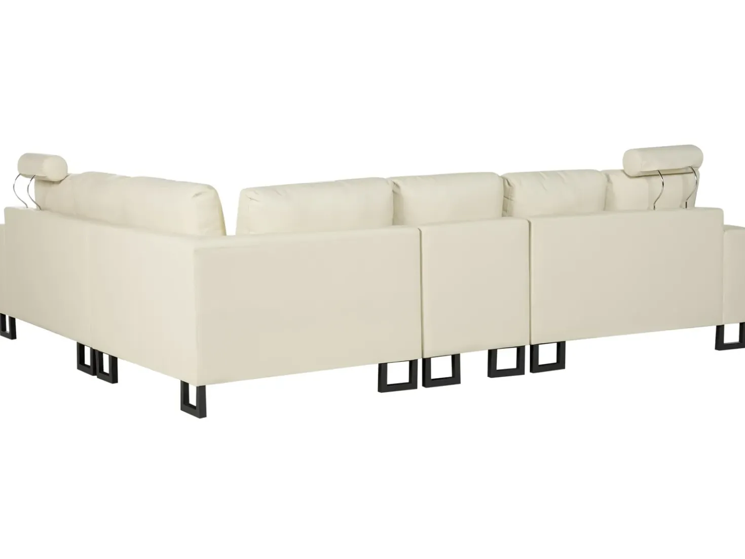 Divano angolare 6 posti STOCKHOLM Pelle naturale Beige chiaro Lato Sinistro