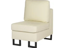 Divano angolare 6 posti STOCKHOLM Pelle naturale Beige chiaro Lato Sinistro