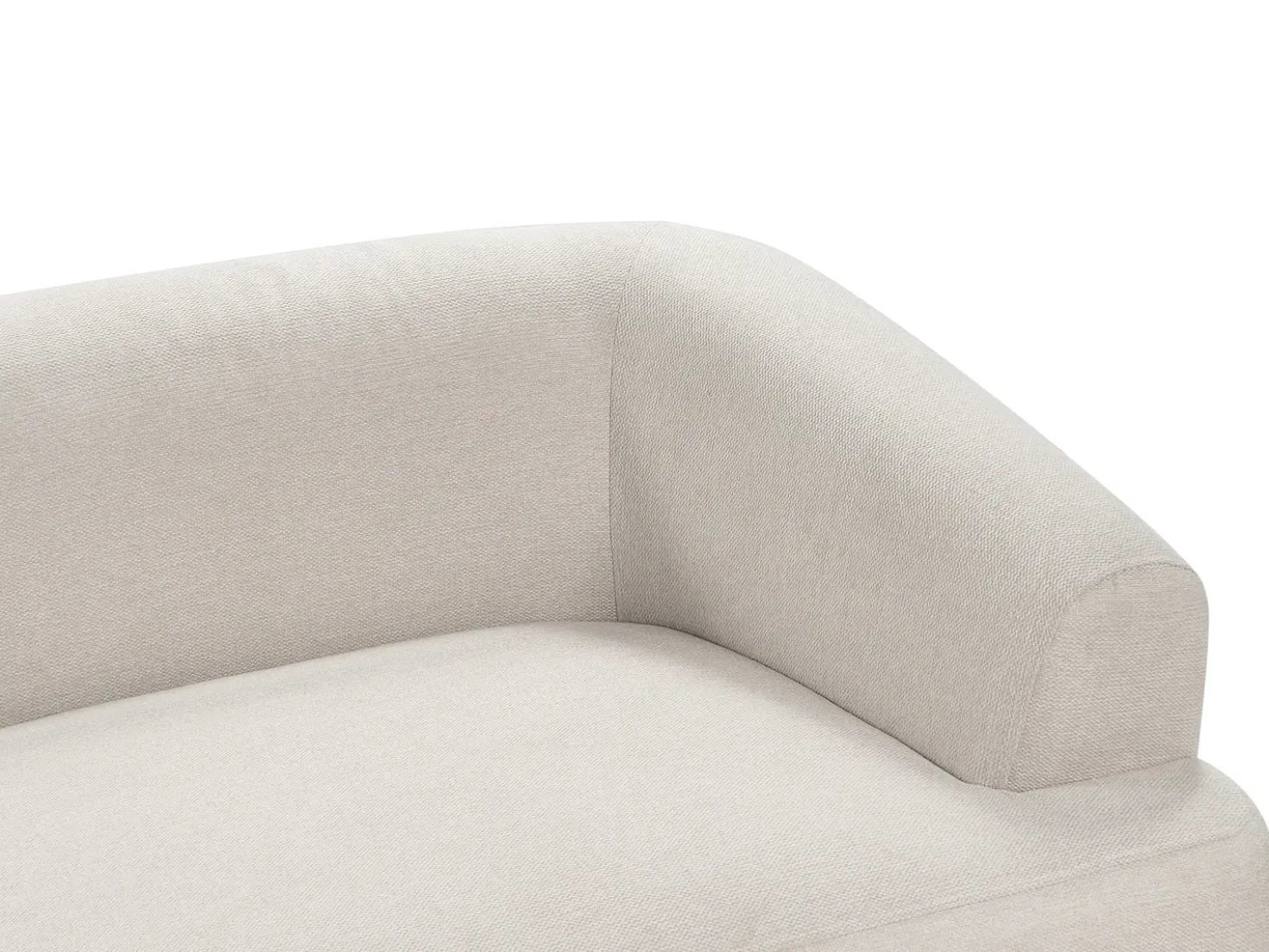 Divano angolare 3 posti SVANSELE Tessuto Beige chiaro Lato Sinistro