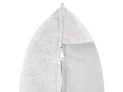 Divano angolare 3 posti VARDE Tessuto Bianco sporco Lato destro