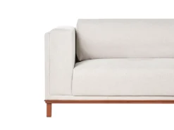 Divano angolare 4 posti VENG Tessuto Beige chiaro Lato Sinistro