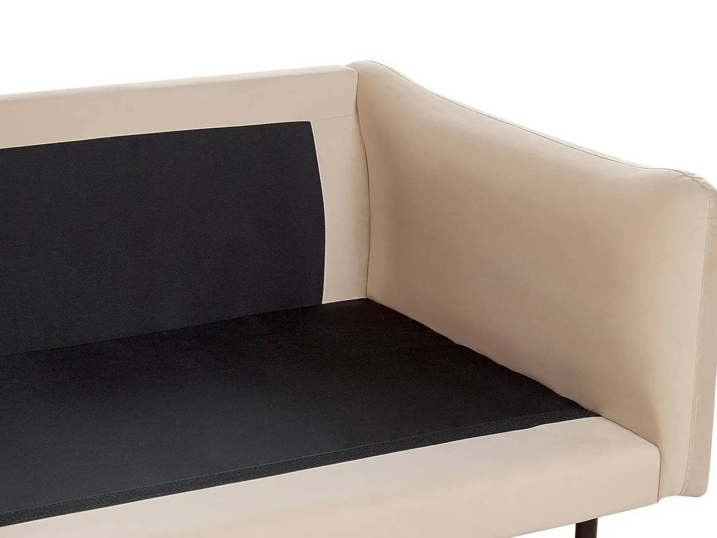 Divano angolare 4 posti VINTERBRO Velluto Beige Lato destro