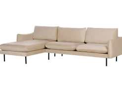 Divano angolare 4 posti VINTERBRO Velluto Beige Lato destro