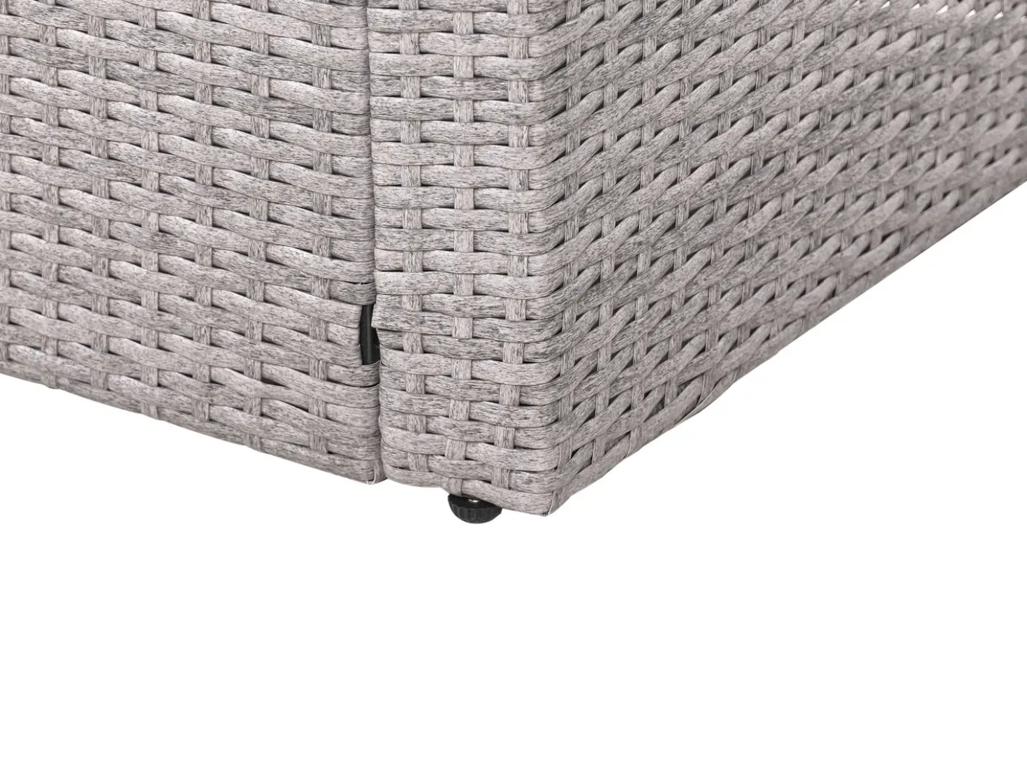 Divano angolare da giardino 8 posti VITERBO Rattan sintetico (PE) Grigio