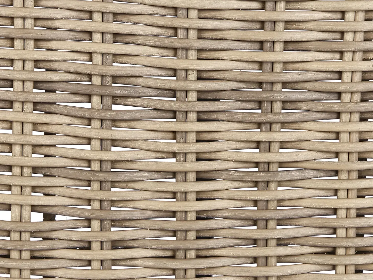 Divano angolare da giardino con pouf 6 posti PALERMO Modulare Rattan sintetico (PE) Marrone chiaro