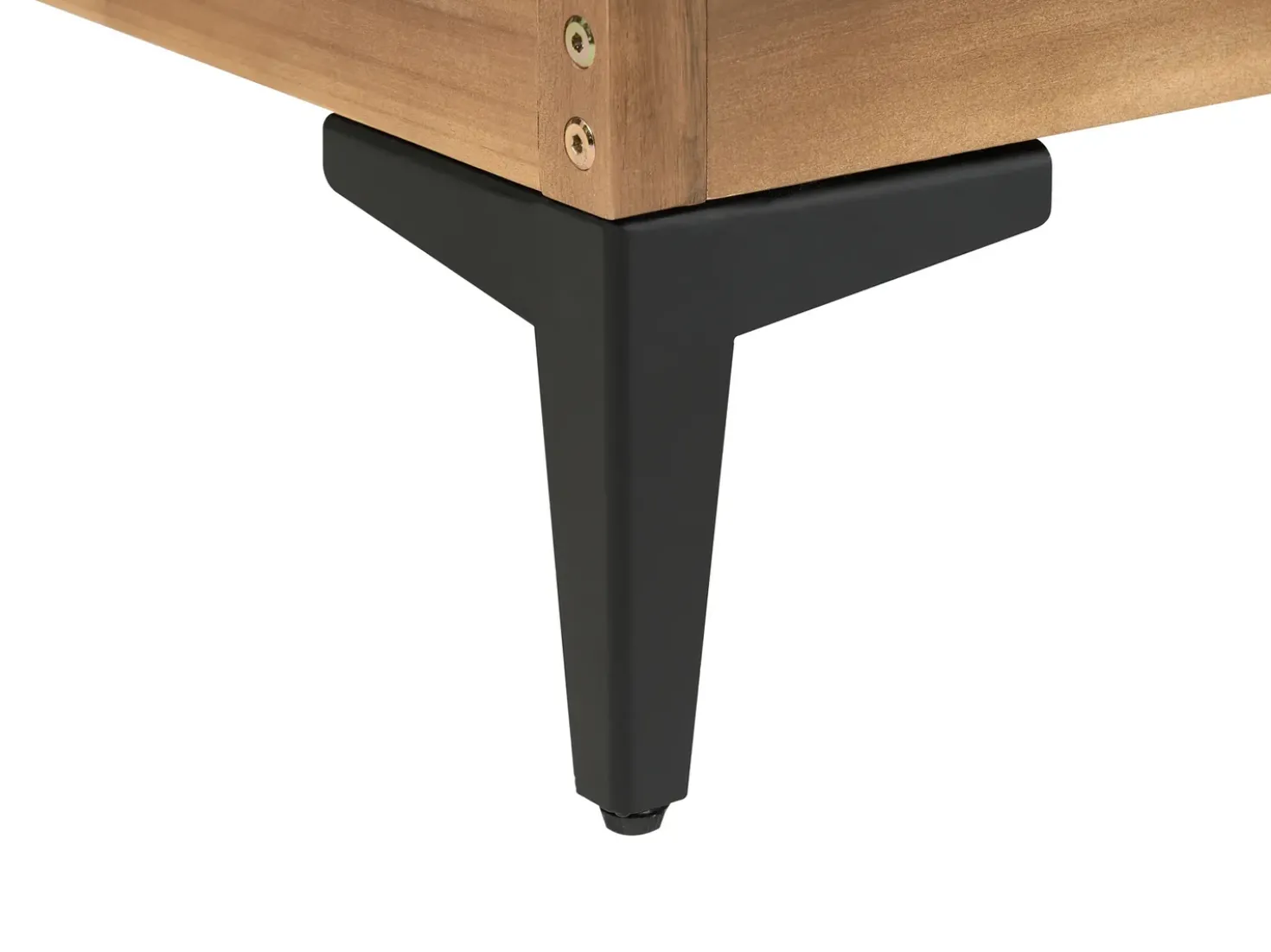 Divano angolare da giardino 4 posti CAVEZZO Lato Sinistro Legno di acacia certificato Grigio