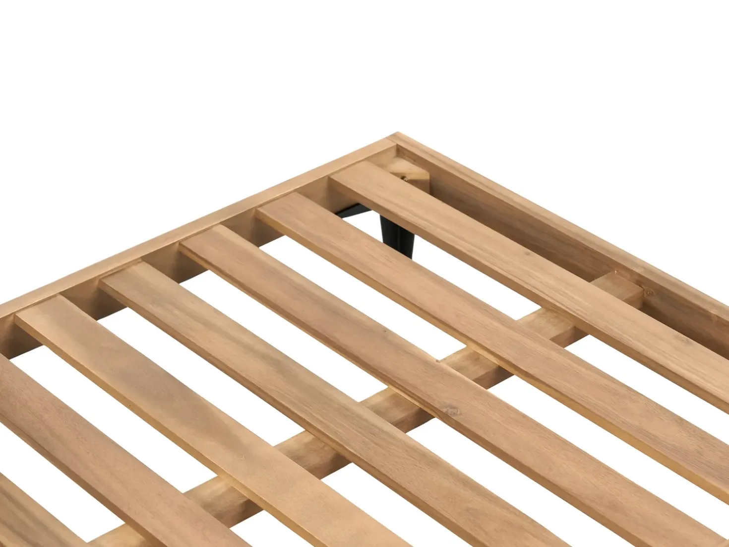 Divano angolare da giardino 4 posti CAVEZZO Lato Sinistro Legno di acacia certificato Grigio