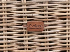 Divano angolare da giardino 3 posti VALLETRI Lato destro Rattan Grigio