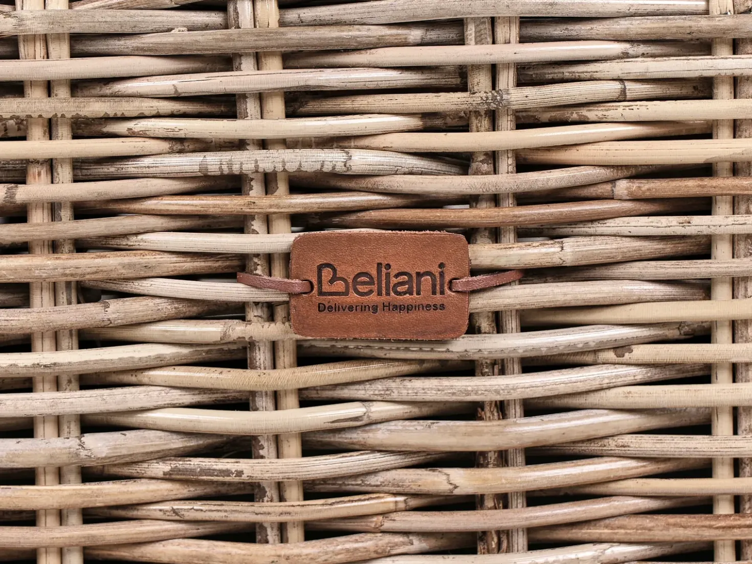 Divano angolare da giardino 3 posti VALLETRI Lato destro Rattan Grigio