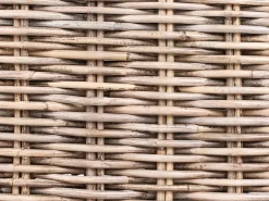 Divano angolare da giardino 3 posti VALLETRI Lato destro Rattan Grigio