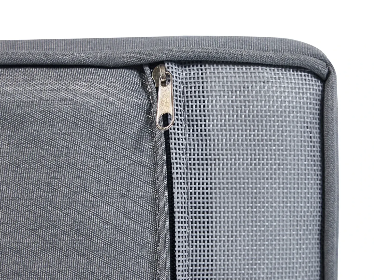 Divano angolare da giardino con pouf 9 posti TEGLIO Rattan sintetico (PE) Grigio
