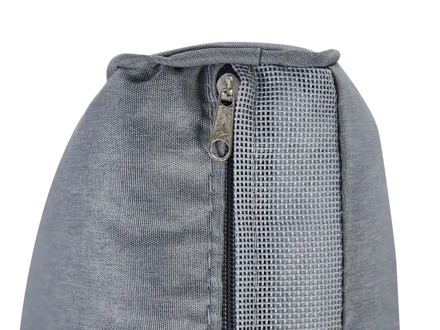 Divano angolare da giardino con pouf 9 posti TEGLIO Rattan sintetico (PE) Grigio