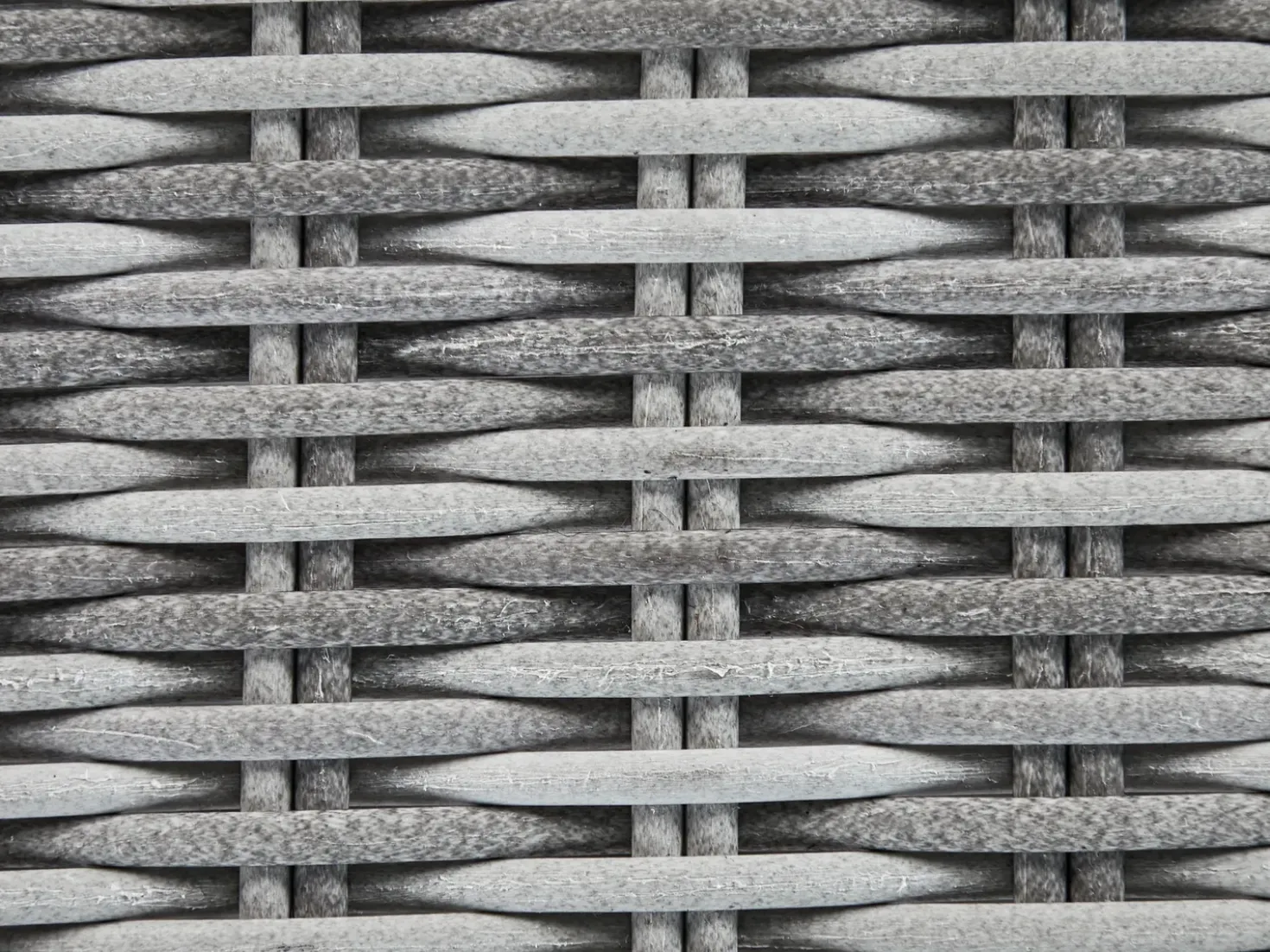 Divano angolare da giardino con pouf 9 posti TEGLIO Rattan sintetico (PE) Grigio