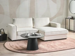 Divano angolare KOLDING Bouclé Beige chiaro Lato Sinistro